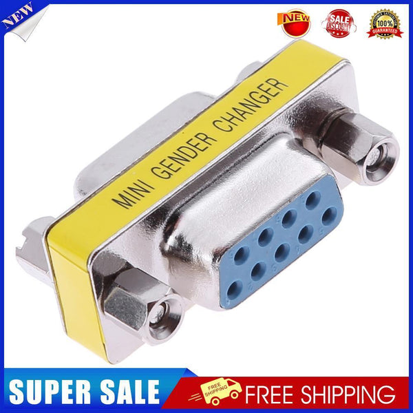 RS232 DB9 9-Pin Female to Female Serial Port Connector Adapter Converter