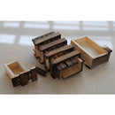 Magic Compartment Wooden Puzzle Box with Secret Drawer Brain Teaser-K