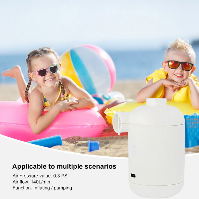 Portable USB Charging Fast Inflator - Suitable for Inflatable Pool Toys & Rings