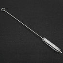 5pcs Stainless Steel Reusable Bent Straight Drink Straws with Brush (Pink) Newly