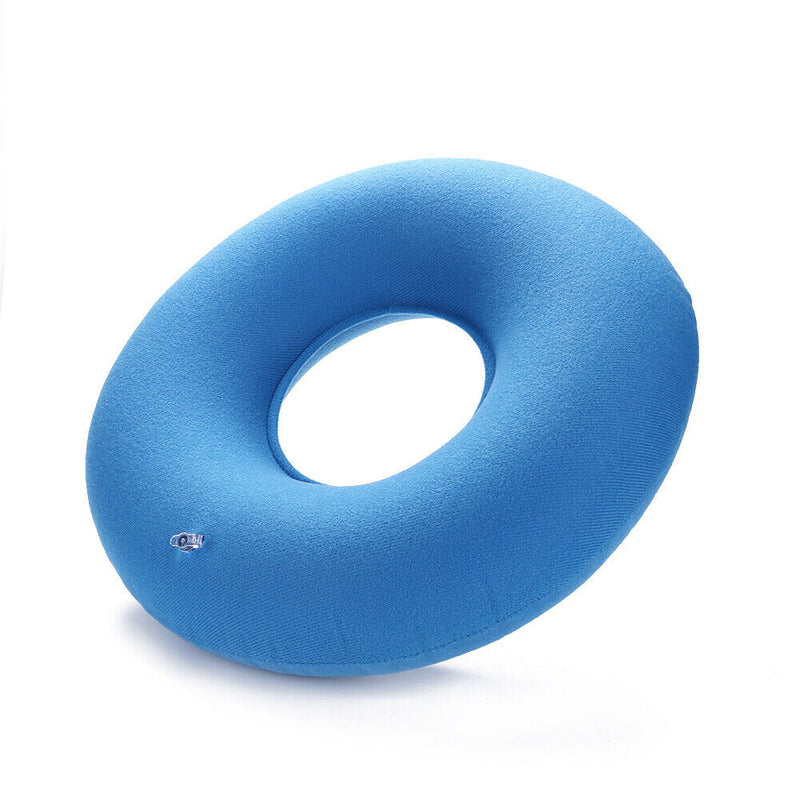 Hip Support Medical Hemorrhoid Seat Pad Inflatable Anti Bedsore (Blue) Newly
