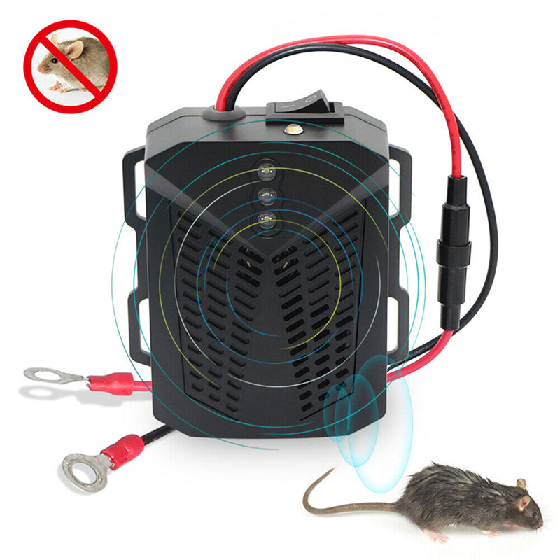 12V Car Rat Rodent Ultrasonic Repellent Marten Shock Mice Repeller Engine  Newly
