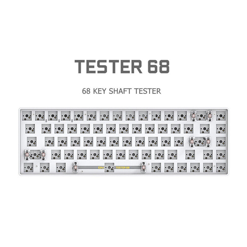 Hot Swap Keyboard Kit Bluetooth-compatible with 72pcs Red Shafts (White)