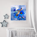 5D DIY Diamond Painting Kits Full Square Drill Blue Bird Flower Mosaic Picture