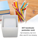 Silicone Concrete Candle Mold Geometric DIY Storage Pen Holder Mould (A) Newly