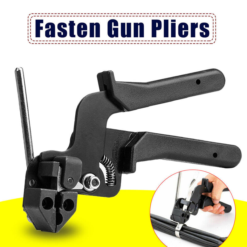 Stainless Steel Cable Tie Fasten Pliers Tensioner Fastening Cutting Tools Newly