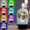 DIY Diamond Painting LED Light Snowman Embroidery Needlework Night Lamp Decor