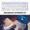 Hot Swap Keyboard Kit Bluetooth-compatible with 72pcs Red Shafts (Purple)