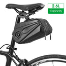 Bicycle Saddle Bag 2.6L Capacity Waterproof Bicycle Hard Saddlebag Scratch-Proof