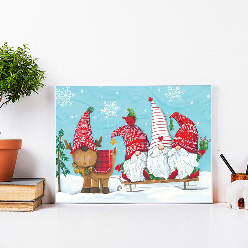 5D DIY Full Round Drill Diamond Painting Elk Goblins Mosaic Kit Art Craft Gift