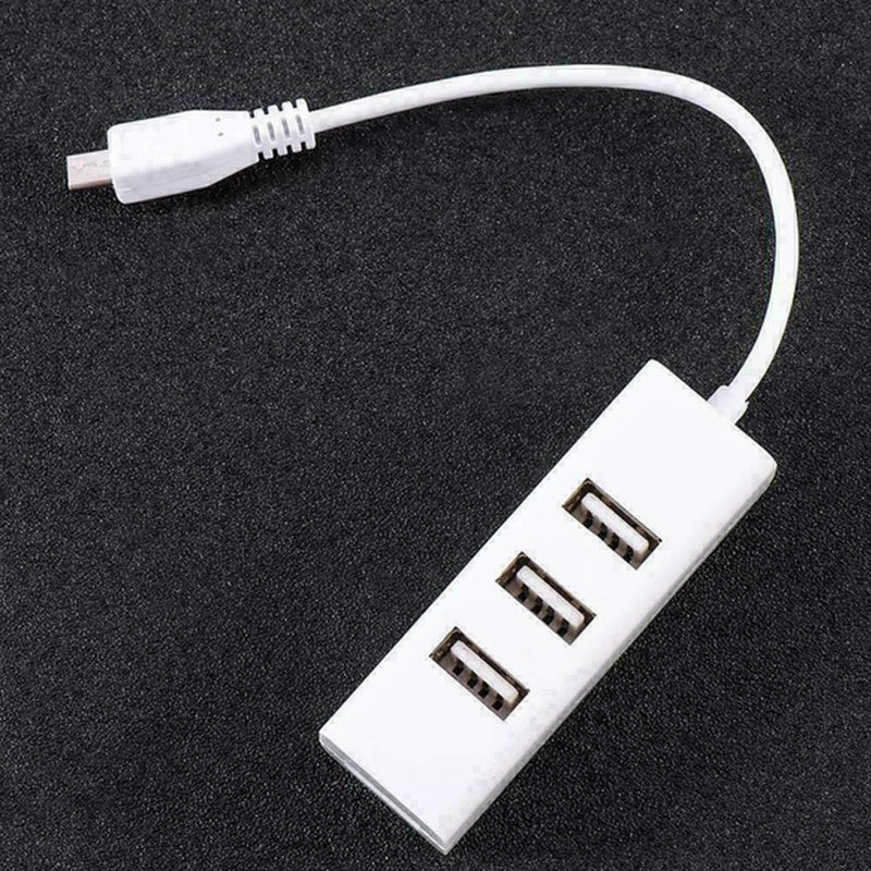 Micro Usb To 4 Port Otg Hub High Speed Multi Splitter Extender Mobile D1J3