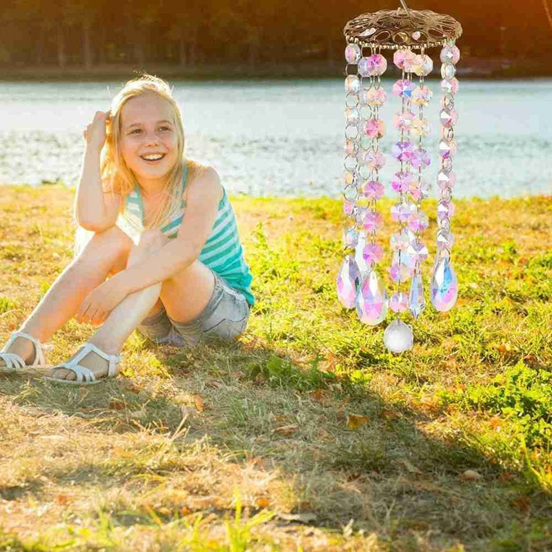 Decoration Garden Decor Hanging Ornament Crystal Pendant Handmade Wind Chimes