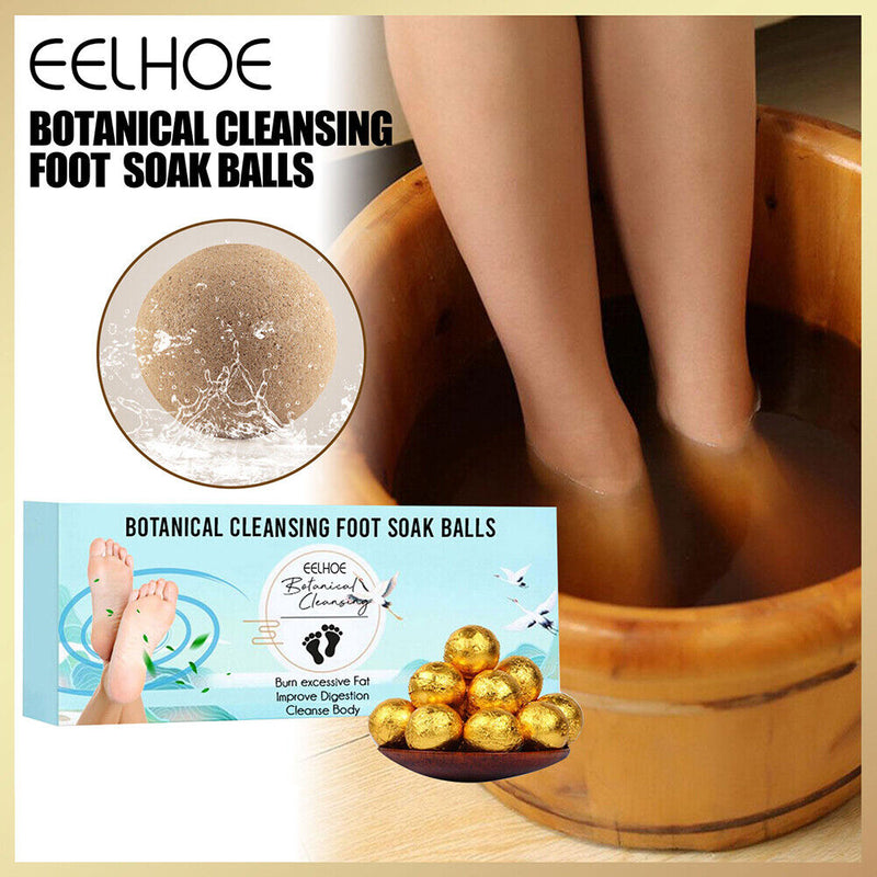12pcs Foot Soak Balls Relieve Fatigue Ginger Foot Spa Ball for Body Health Care
