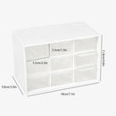 Dustproof Storage Box 9 Grids Desktop Transparent Household Drawer Storage Box