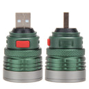 USB LED Power Bank Flashlight Head Lamp 3W Extension Light Torch