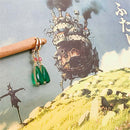 Drop-Shaped Party Jewelry Women Earrings Anime Peripheral Green Gem Earrings
