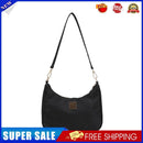 Retro Totes Bag Women Solid Small Casual Underarm Handle Handbag (Black)
