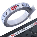Self Adhesive Miter Track Tape Metric Reverse Stainless Steel Ruler (2m) Newly