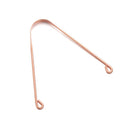 Oral Hygiene Copper Tongue Scraper  Cleaner Dental Cleaning Stainless Steel