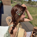 Geometric Rhinestone Barrette Triangle Hairpins Crystal Hair Clips Hairgrip