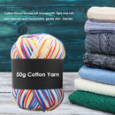 Gradient Color Milk Cotton Yarn Scarf Sweater Crochet Knitting Yarn (O)
