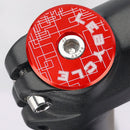 LEBYCLE MTB Bike Headset Stem Top Cap Compression Plug Star Nut (Red) Newly