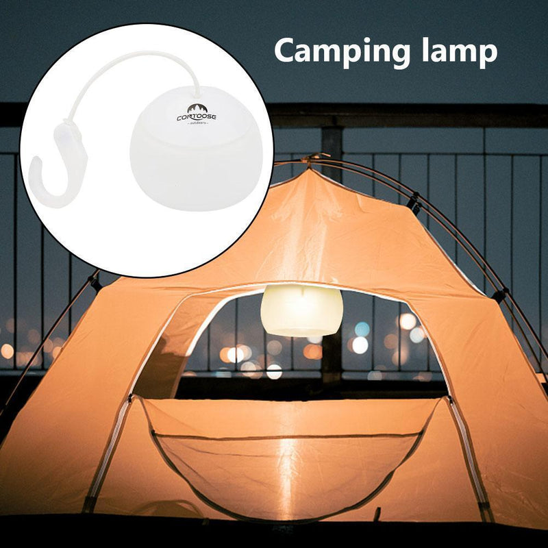 LED Lantern Lamp Hanging Outdoor Tent Emergency Camping Night Light (White)