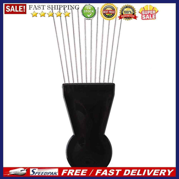 Metal Wide Teeth Afro Hair Comb Detangle Hairbrush for Hairdressing Styling
