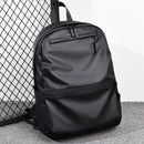 Large Men Backpack Waterproof Business School Laptop Casual Bagpack (Black)