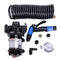 Yacht Washdown Pump  Kit Marine Flush Pump Submersible with Coiled Hose