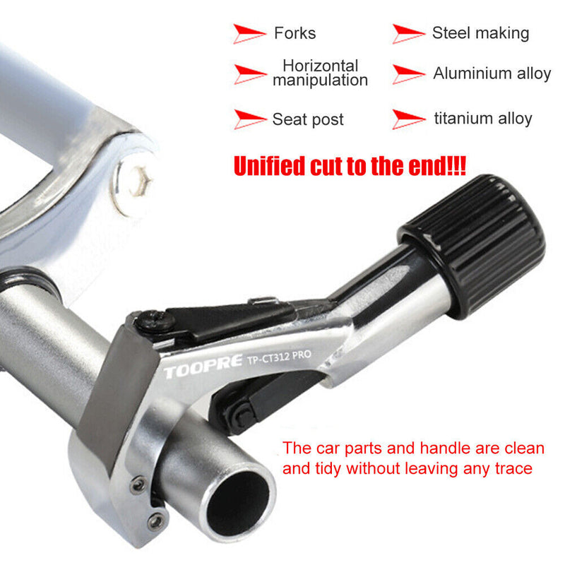 Bicycle Steerer Tube Cutter MTB Road Bike Steel Aluminum Pipe Cutting Tool Newly