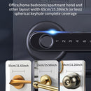 Fingerprint Door Lock 2 in 1 Biometric Password Lever Handle Lock (Black) Newly