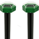 2pcs Solar Mole Repellent Ultrasonic Animal Pest Rodent Repeller for Garden Lawn