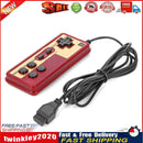 Wired 8 Bit TV Red and White Machine Game Player Handle Gampad Controller Newly