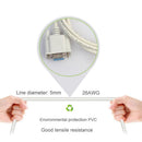 Serial RS232 9-Pin Male to Female DB9 9-Pin Converter Extension Cable(5m)