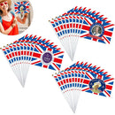 Table Decoration Parade Carnival Queen Hand Waving  Flag Home Decor Polyester