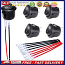 Round Rocker Switch Professional ON Off 20mm DC12V-24V Toggle Switch for Car