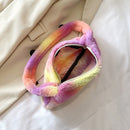 Animal Underarm Bag Women Mini Plush Shoulder Handbags Purse (15 Tie Dye)