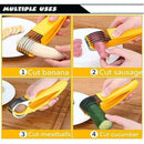 Banana Slicer Fruit Cutter Kitchen Gadget Banana Slicer Steel Fruit I8L4