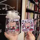Cartoon Water Cup Stickers Cute Bear Rabbit Refrigerator Notebook Decals Gifts