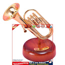 Music Box - Mini Classical Trumpet Music Box Home Decoration Crafts (B) Newly