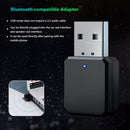 2pcs KN318 Bluetooth-compatible 5.1 USB Adapter 3.5mm Stereo Audio Receiver