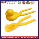 2pcs Cartoon Snowball Maker Clip Children Winter Outdoor Snow Mold (Yellow)