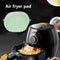 Silicone Air Fryer Liner Reusable Oven Baking BBQ Fryer Pan Mat (Green)