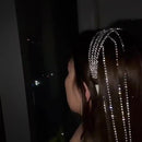 Chain Hairpin Braided Hair Diamond Flashing Headdress Women Girl Tassel Hairban`