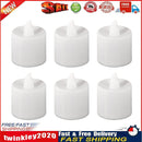 6pcs Flameless Tea Light Candles Battery Operated Flickering Tealights (B) Newly