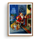 Santa Claus 5D DIY Round Diamond Painting Embroidery Kits Cross Stitch Gift