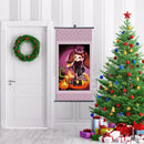 Hand Painted on Canvas DIY Evil Girl Oil Paint By Numbers Drawing Kit Ornaments