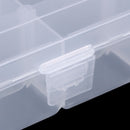 Adjustable 36 Compartment Plastic Storage Box Jewelry Earring Case?Clear? Newly