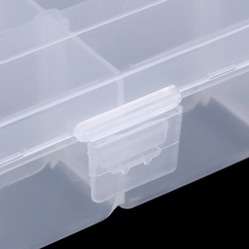 Adjustable 36 Compartment Plastic Storage Box Jewelry Earring Case?Clear? Newly